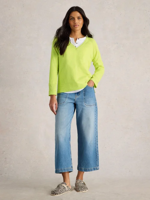 Pullover Naria aus Leinenmischung - Brt Yellow - 52 Bild 2