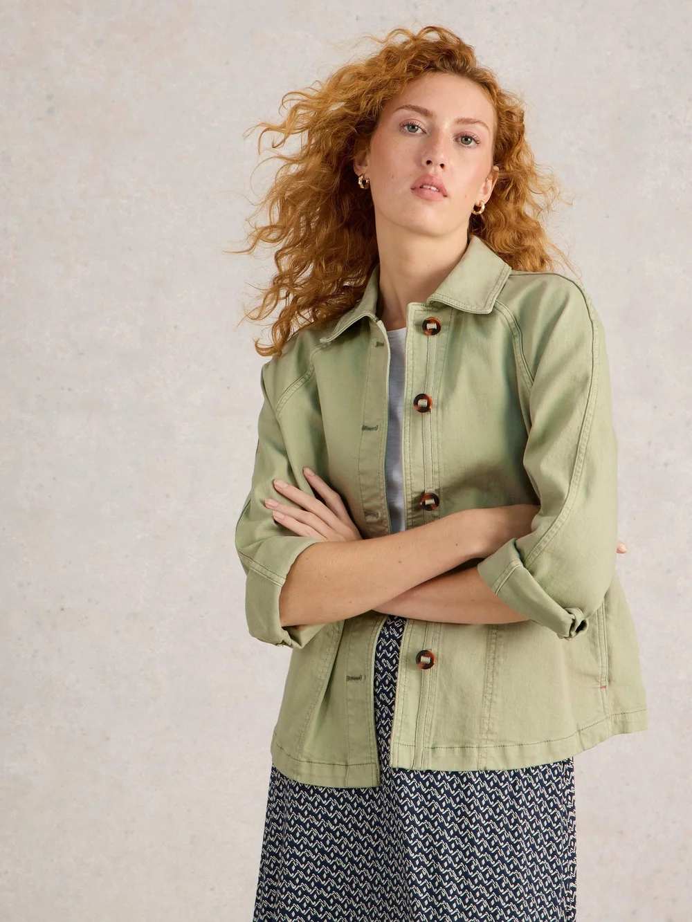 Jeansjacke Eden - Lgt Green - 52/R Bild 1