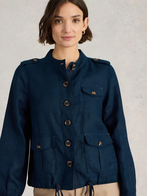 Leinenjacke Demi - Dark Navy - 48 Bild 3