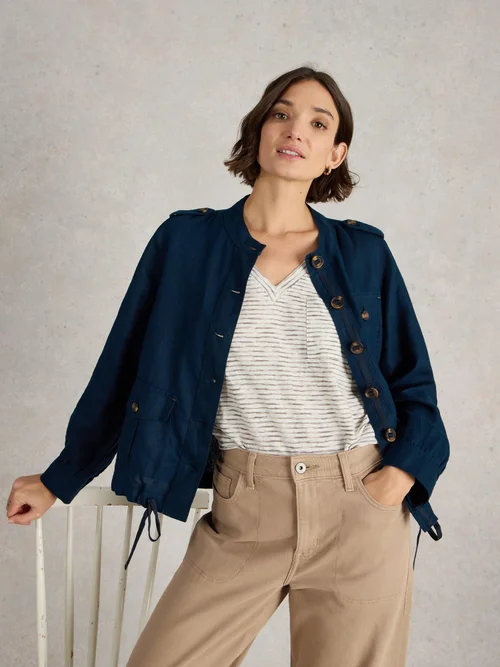 Leinenjacke Demi - Dark Navy - 48 Bild 1