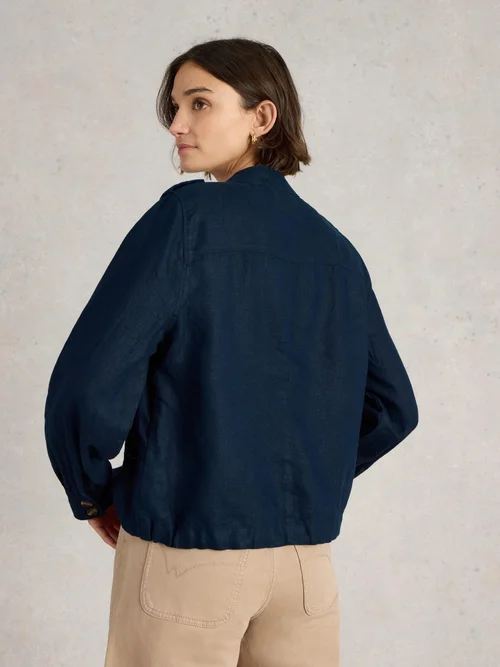 Leinenjacke Demi - Dark Navy - 48 Bild 4