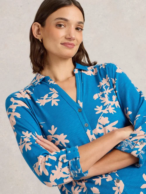 Jerseybluse Annie - Pink Pr - 52 Bild 3