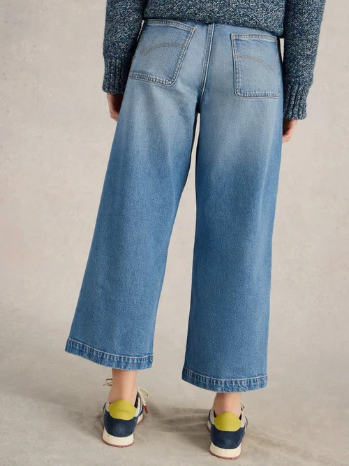 7/8-Jeans Tia mit weitem Bein - Mid Denim - 46/R Bild 4