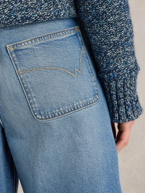7/8-Jeans Tia mit weitem Bein - Mid Denim - 46/R Bild 3