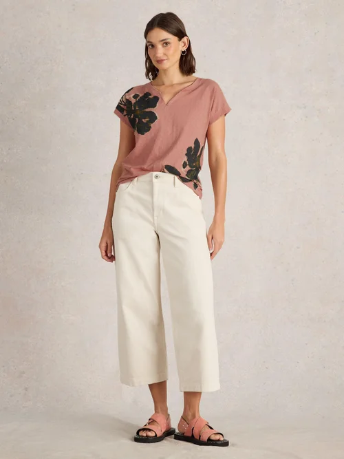 T-Shirt Nelly mit Keilausschnitt - Pink Pr - 52 Bild 2