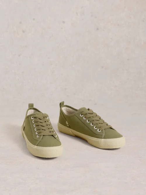 Pippa Stoffturnschuhe - Khaki Grn - 40 Bild 2