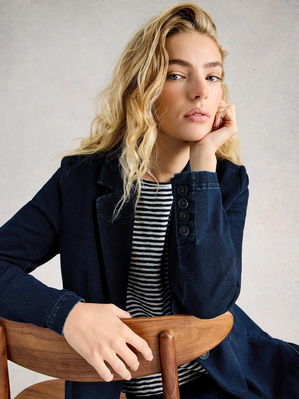 Jerseyblazer Evelyn - Dk Denim - 52 Bild 1