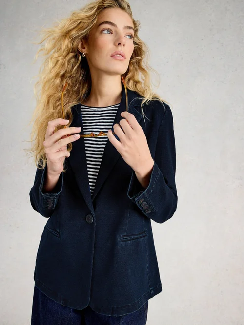 Jerseyblazer Evelyn - Dk Denim - 52 Bild 3