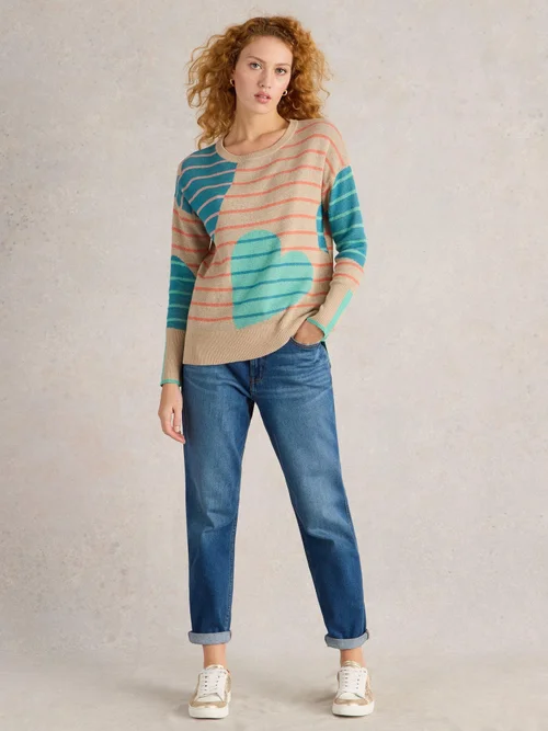 Pullover Olive mit Herz - Nat Mlt - 50 Bild 2