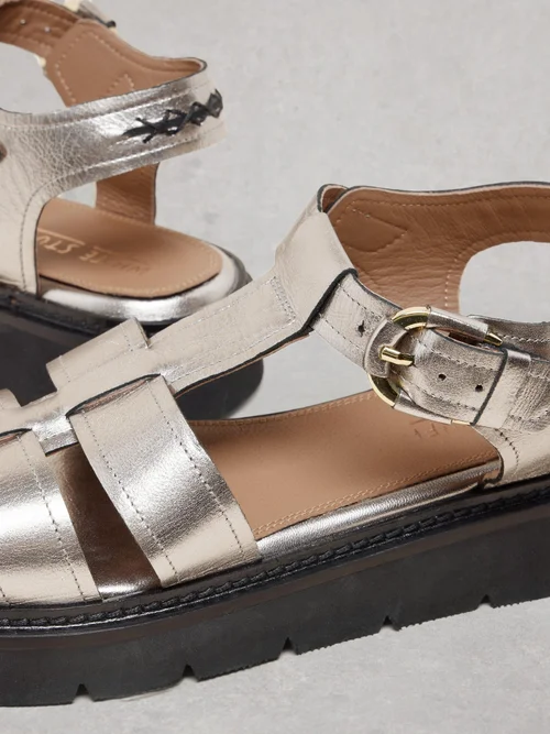 Ledersandalen Rose - Pewter Met - 41 Bild 2