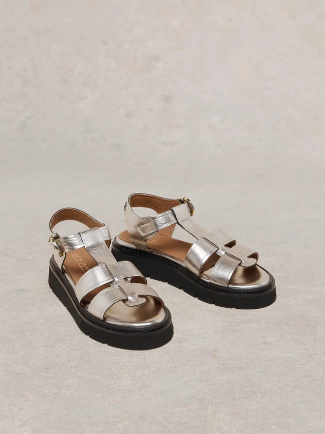 Ledersandalen Rose