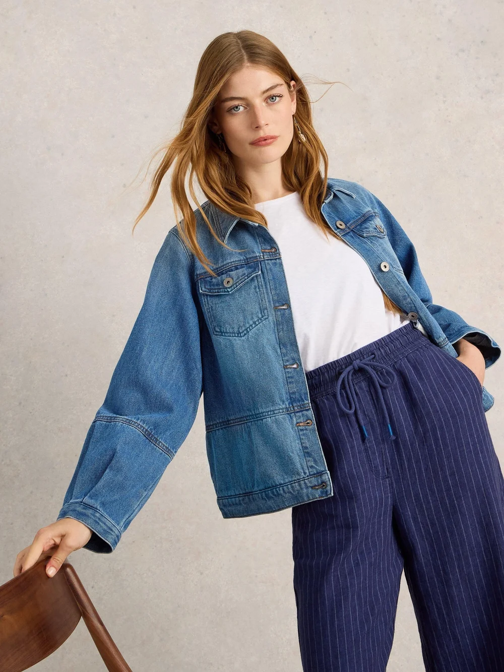 Jeansjacke Camille - Mid Denim - 42/R Bild 1