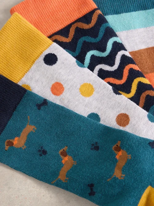 4-er Pack Socken Vierbeinige Freunde - Green Mlt - 44-46 Bild 3