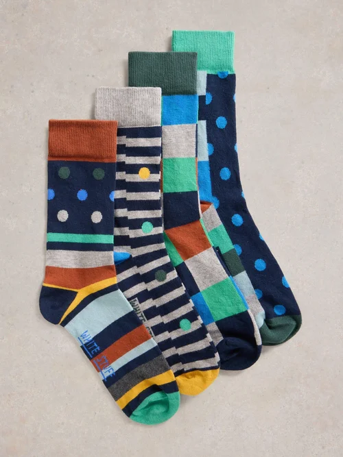 4-er Pack Socken Hotch Potch - Grey Mlt - 41-43 Bild 2