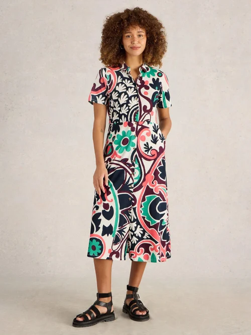 Blusenkleid Rua aus Jersey - Blk Mlt - 42/R Bild 2