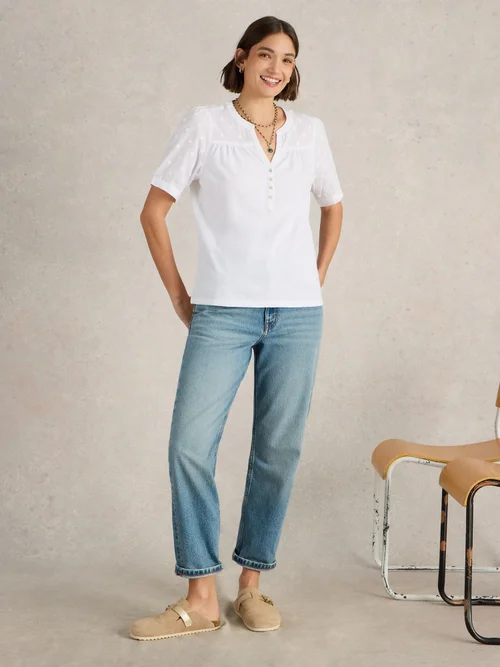 Bluse Ellie aus Bio-Baumwolle - Bril White - 52 Bild 2