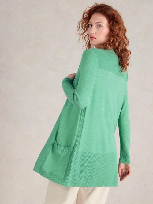 Lange Strickjacke Tanya - Mid Teal - 38 Bild 4