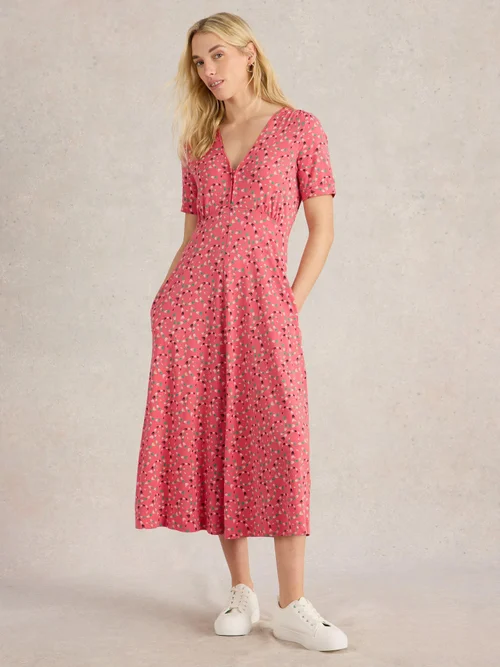 Jerseykleid Megan - Coral Mlt - 36/R Bild 2