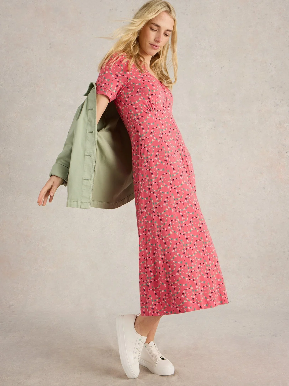 Jerseykleid Megan - Coral Mlt - 52/R Bild 1