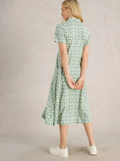 Blusenkleid Rua aus Jersey - Green Mlt - 52/R Bild 4