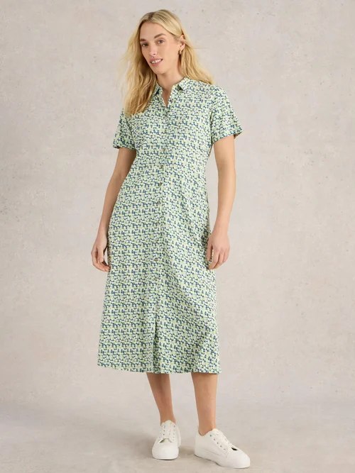 Blusenkleid Rua aus Jersey - Green Mlt - 52/R Bild 2