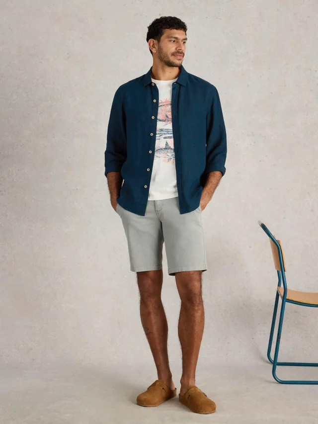 Leinenhemd Keswick Langarm