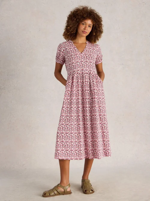 Jerseykleid Leah - Red Mlt - 52/R Bild 2