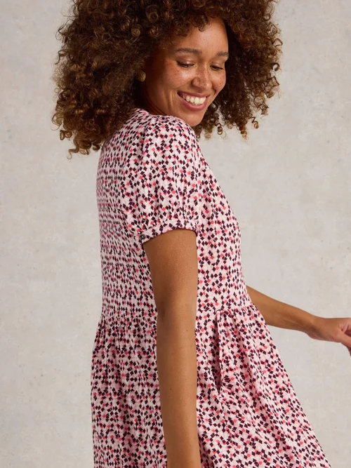 Jerseykleid Leah - Red Mlt - 52/R Bild 3