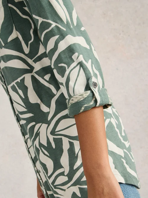 Lange Bluse Annie - Green Pr - 52 Bild 3