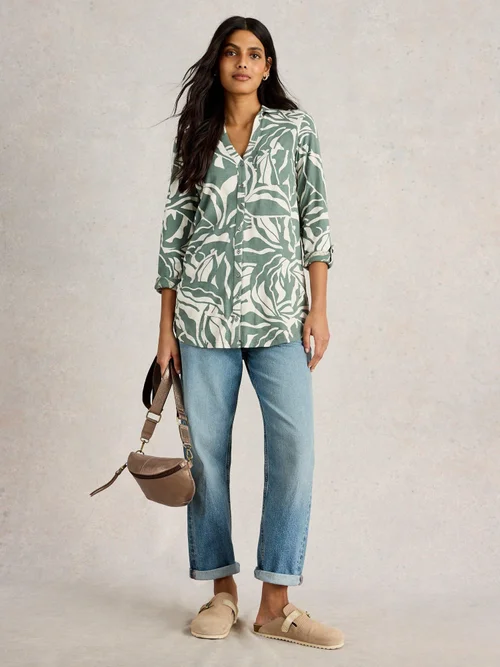 Lange Bluse Annie - Green Pr - 52 Bild 2