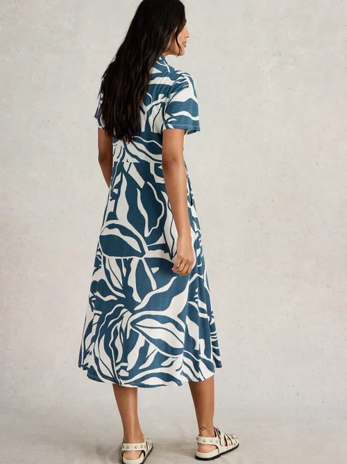 Blusenkleid Rua aus Jersey - Navy Pr - 50/R Bild 4
