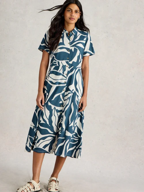 Blusenkleid Rua aus Jersey - Navy Pr - 50/R Bild 1