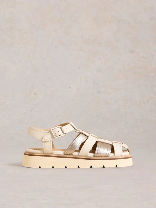 Riemensandalen mit Profilsohle - Slv Tn Met - 41 Bild 1
