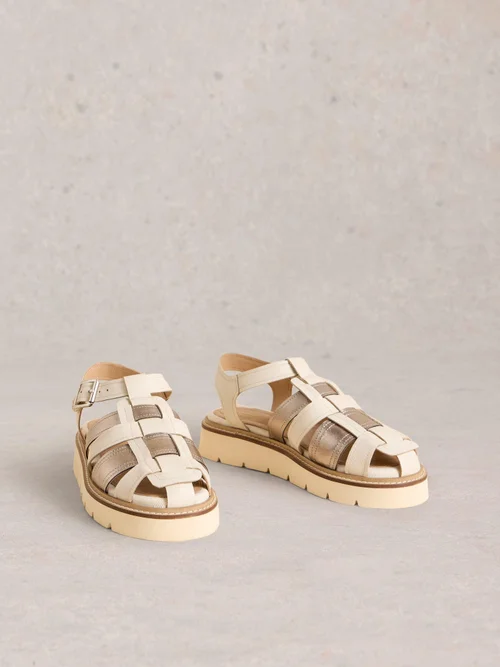 Riemensandalen mit Profilsohle - Slv Tn Met - 41 Bild 3