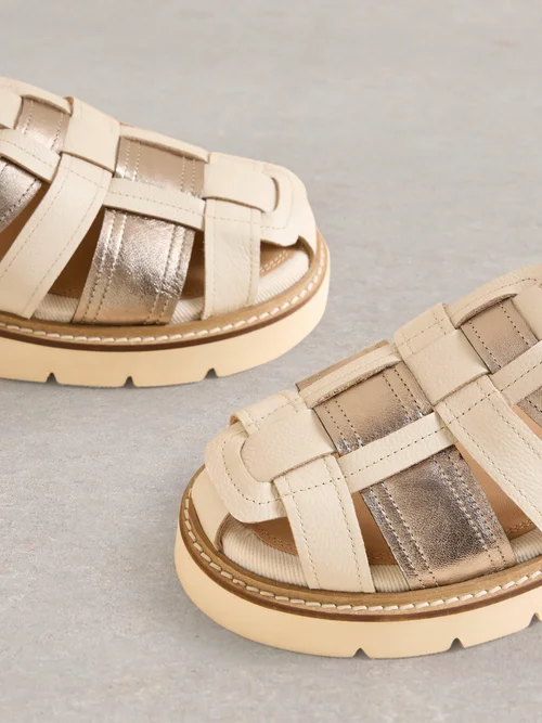 Riemensandalen mit Profilsohle - Slv Tn Met - 41 Bild 4