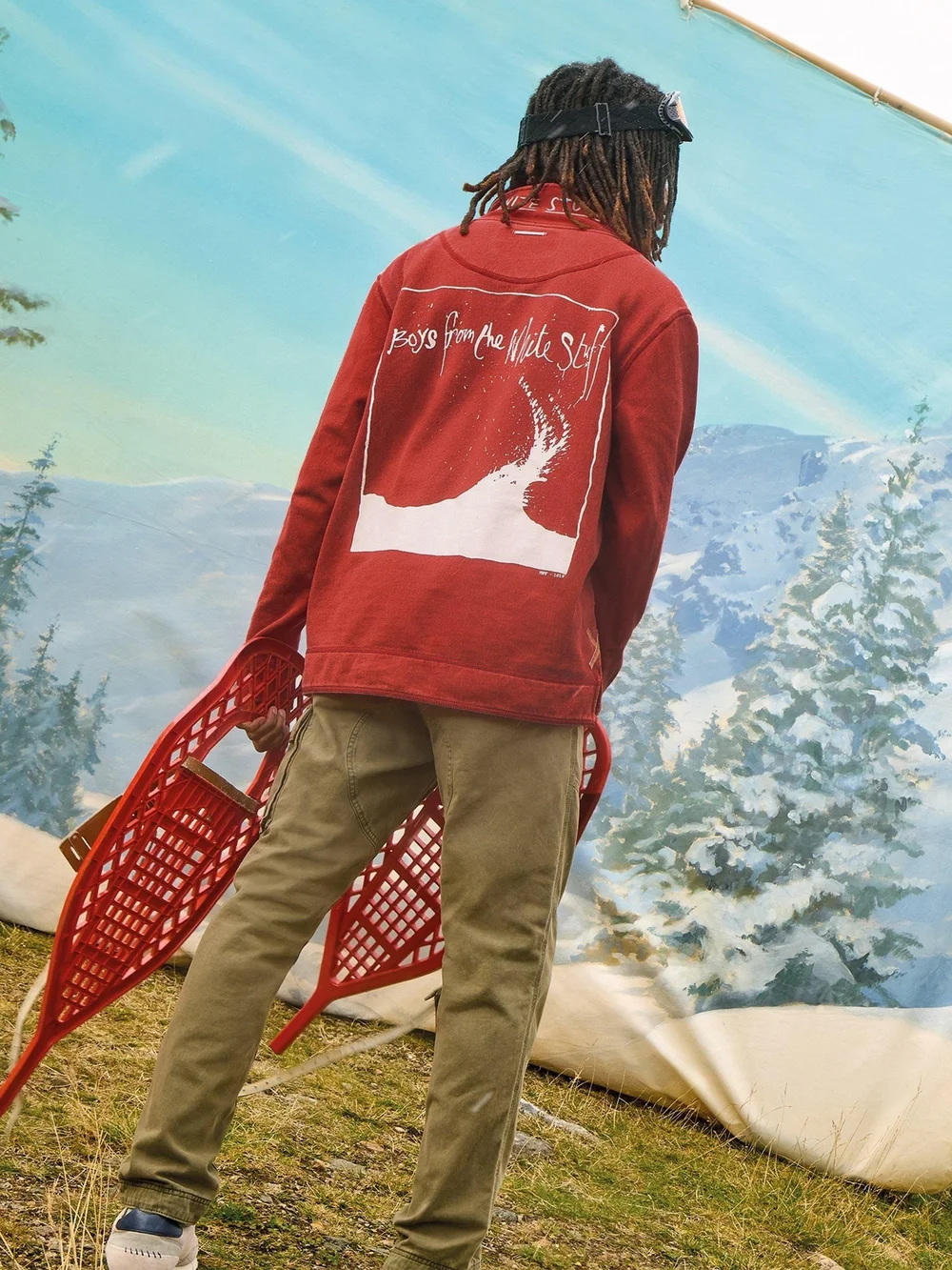 Piqué Sweatshirt - Red Pr - XXXL Bild 1