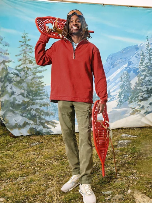Piqué Sweatshirt - Red Pr - XXXL Bild 4