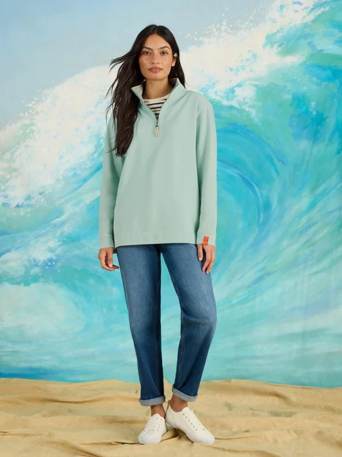 Piqué Sweatshirt - Lgt Blue - XL Bild 2
