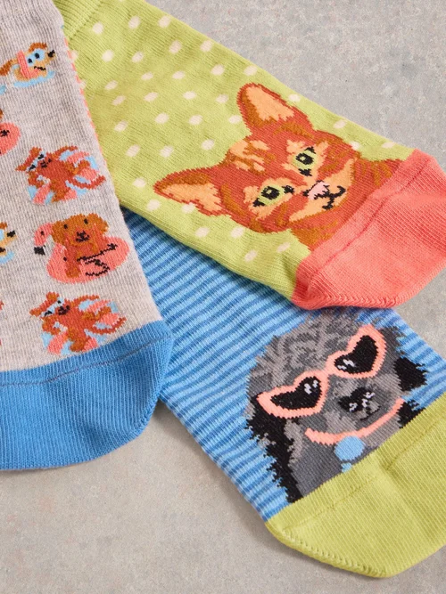 3er-Pack Socken Tierische Freunde - Blue Mlt - 39-41 Bild 2