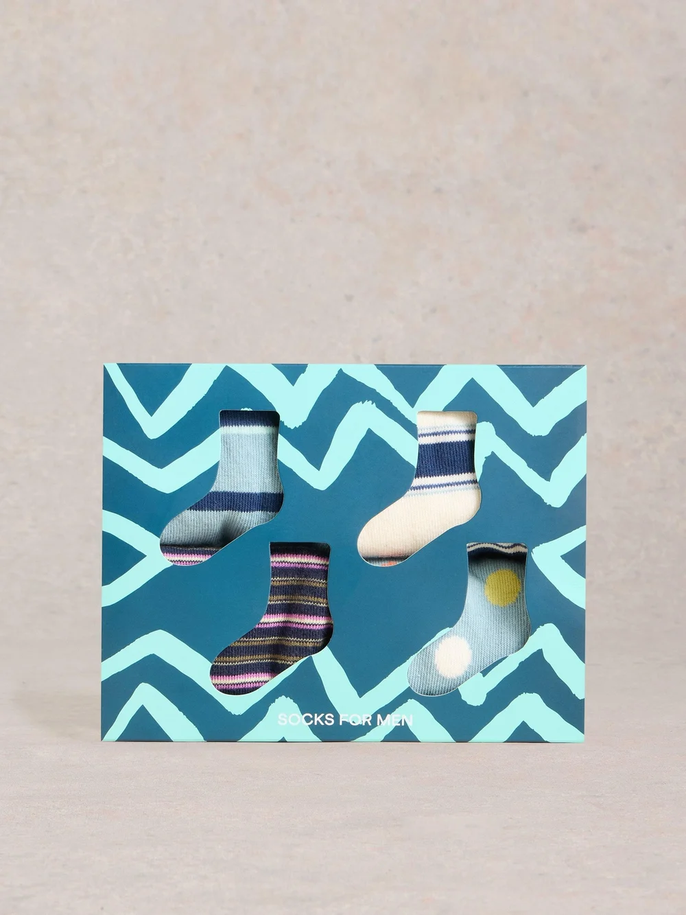 4er-Pack Socken mit Streifen - Blue Mlt - 41-43 Bild 1