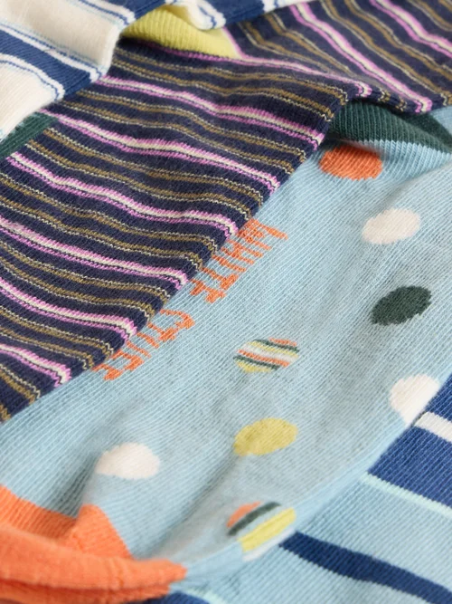 4er-Pack Socken mit Streifen - Blue Mlt - 41-43 Bild 3