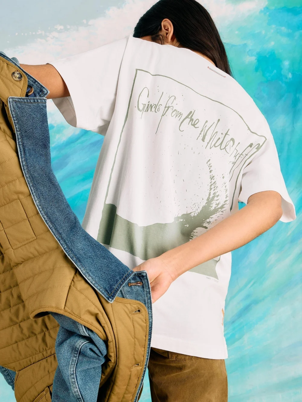 T-Shirt mit Grafik-Print - Bril White - S Bild 1