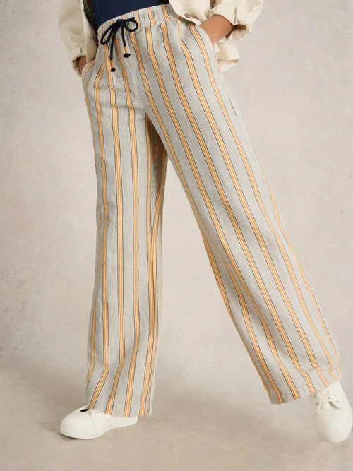 Hose Belle mit weitem Bein - White Mlt - 52/R Bild 3
