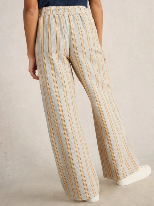 Hose Belle mit weitem Bein - White Mlt - 52/R Bild 4