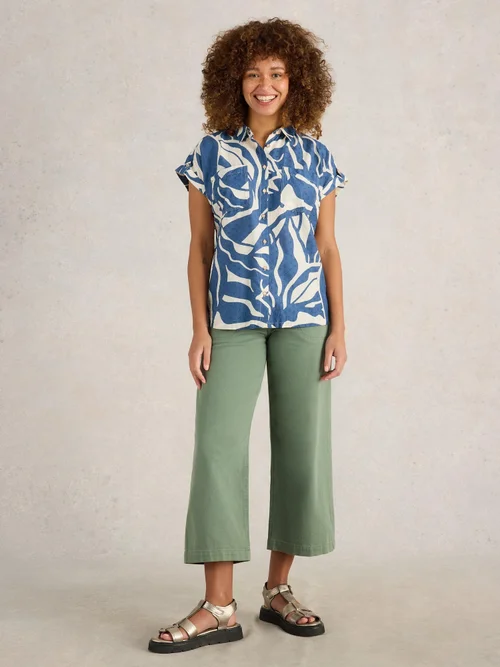 Bluse Ellie aus Bio-Baumwolle - Navy Pr - 44 Bild 2