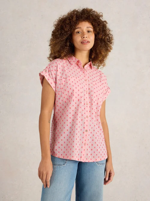 Bluse Ellie aus Bio-Baumwolle - Pink Mlt - 52 Bild 3