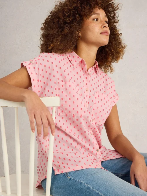 Bluse Ellie aus Bio-Baumwolle - Pink Mlt - 52 Bild 1
