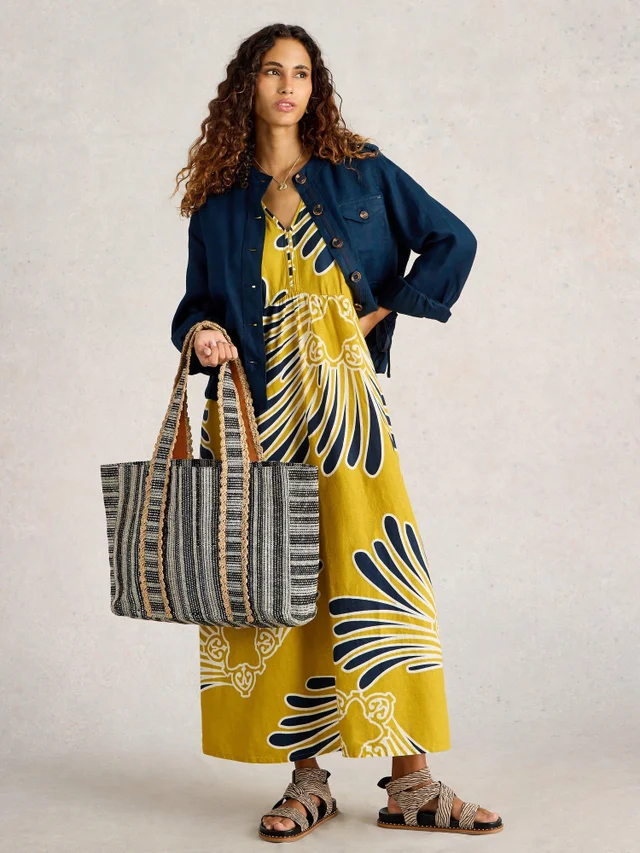 Maxikleid Lorna aus Leinenmischung