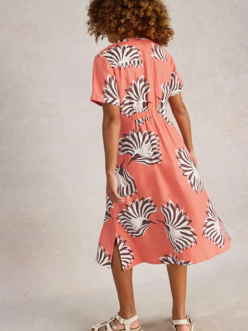 Kleid Iris aus Leinenmischung - Coral Pr - 50/R Bild 4