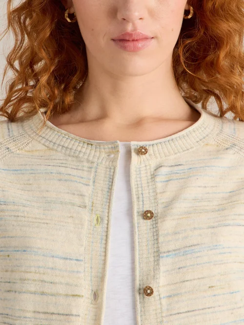 Strickjacke Lulu in Spacedye-Optik - Nat Mlt - 50 Bild 3